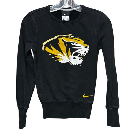 Nike Missouri Tigers Crewneck Sweatshirt Black Youth - Picture 1 of 9